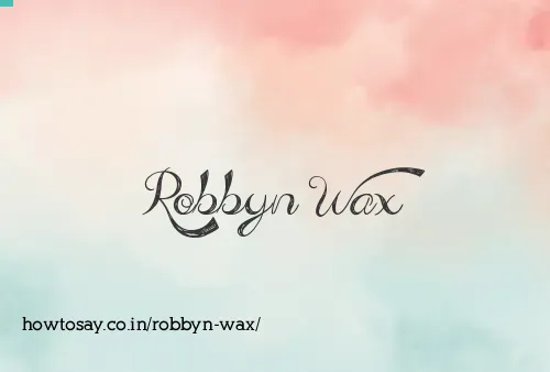 Robbyn Wax