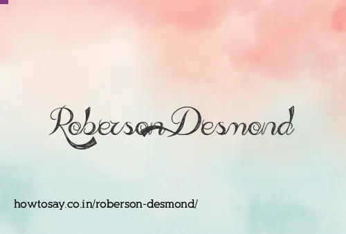 Roberson Desmond