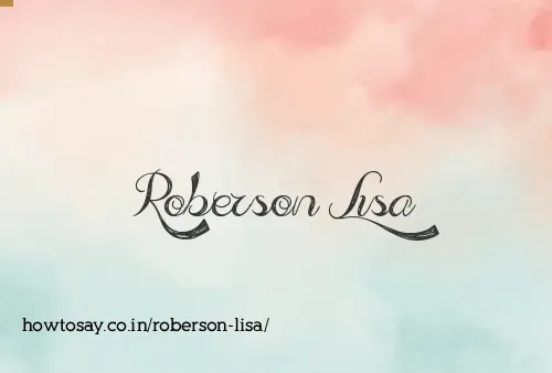Roberson Lisa