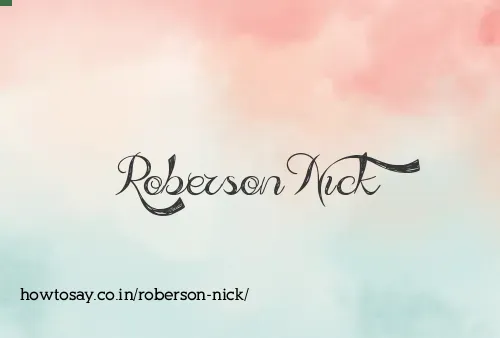 Roberson Nick
