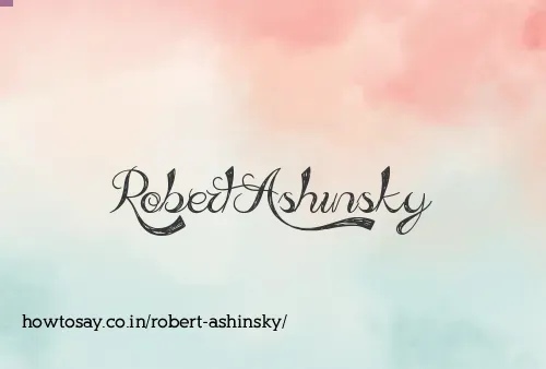 Robert Ashinsky