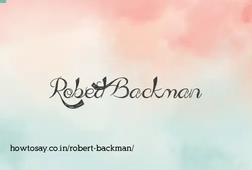 Robert Backman