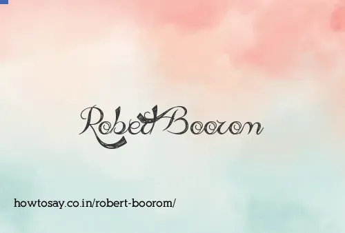 Robert Boorom
