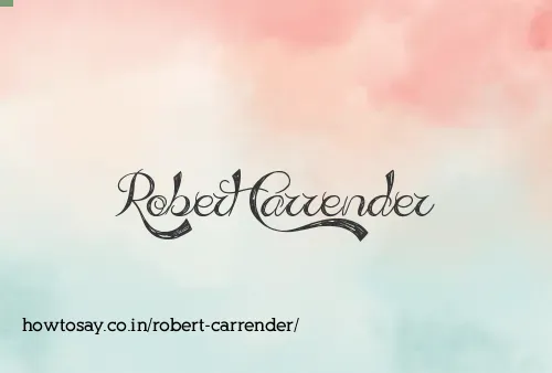 Robert Carrender