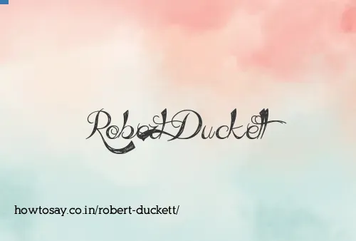Robert Duckett
