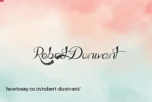 Robert Dunivant