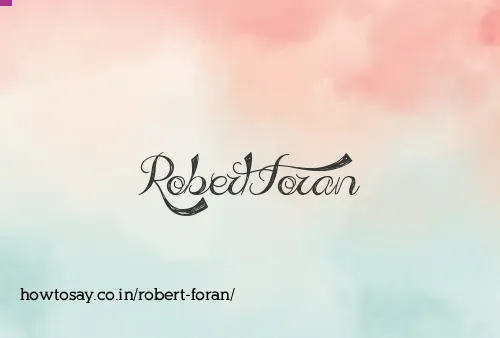 Robert Foran