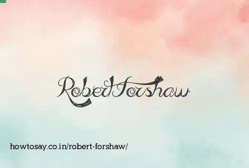 Robert Forshaw