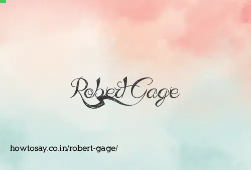 Robert Gage