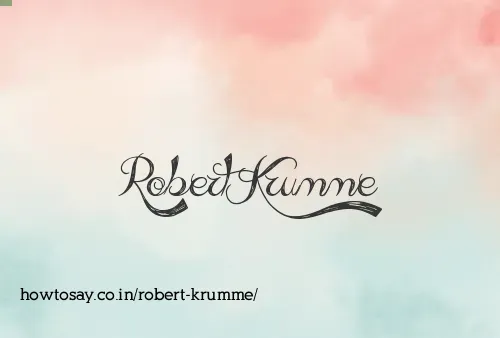 Robert Krumme
