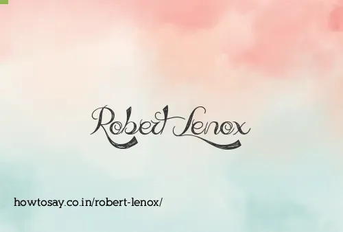 Robert Lenox