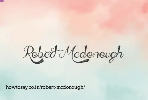 Robert Mcdonough
