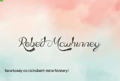Robert Mcwhinney