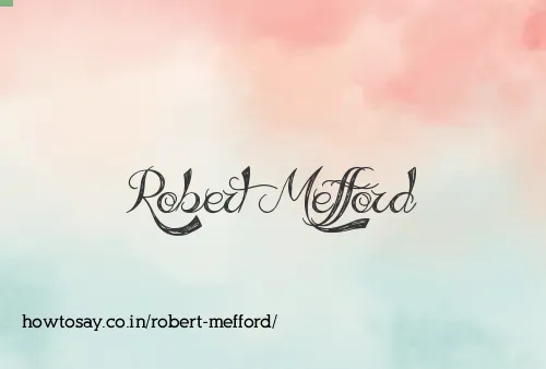 Robert Mefford