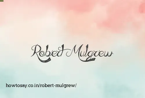 Robert Mulgrew