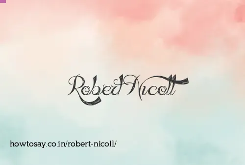 Robert Nicoll
