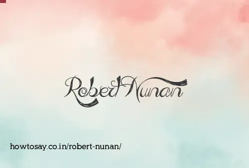 Robert Nunan