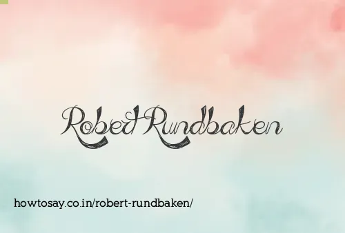 Robert Rundbaken