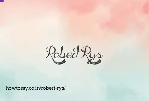 Robert Rys