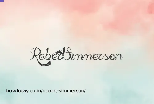 Robert Simmerson