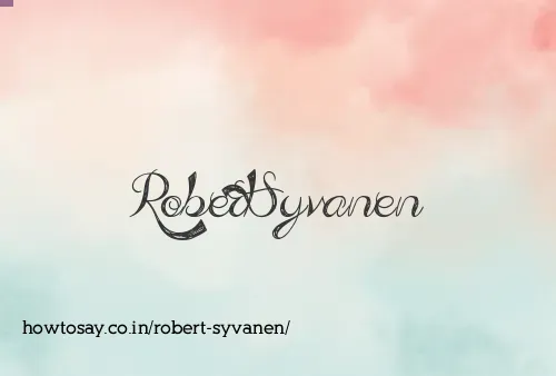 Robert Syvanen
