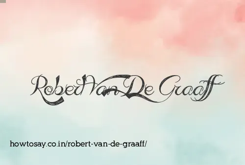 Robert Van De Graaff