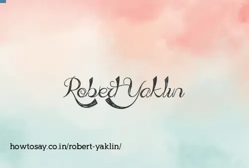 Robert Yaklin