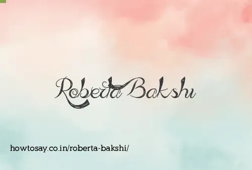 Roberta Bakshi