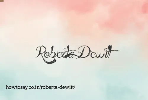 Roberta Dewitt