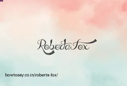 Roberta Fox