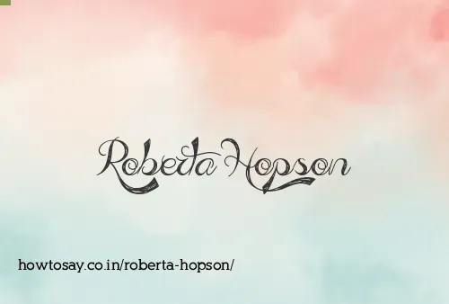 Roberta Hopson