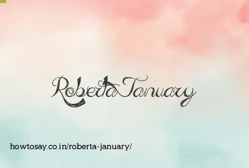 Roberta January