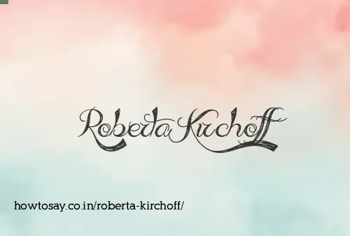 Roberta Kirchoff
