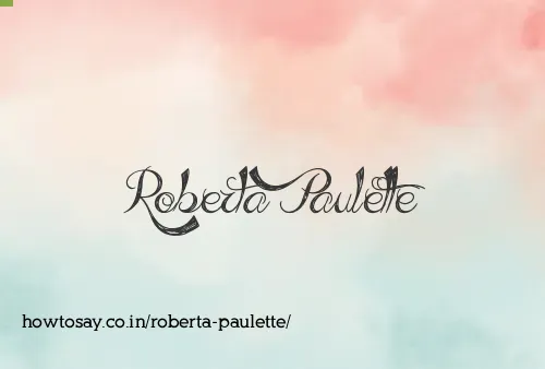 Roberta Paulette
