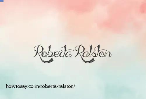 Roberta Ralston