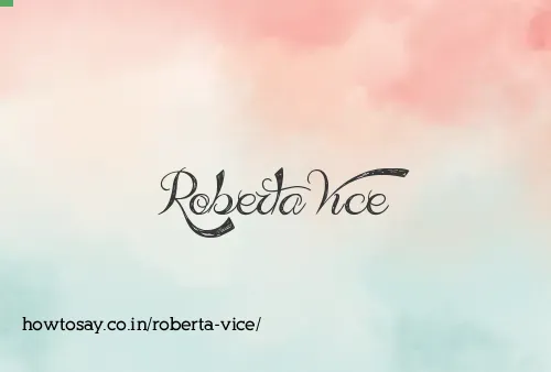 Roberta Vice