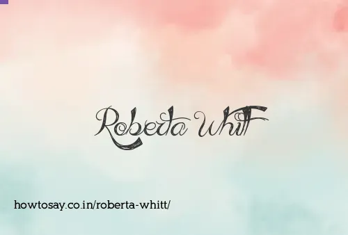 Roberta Whitt