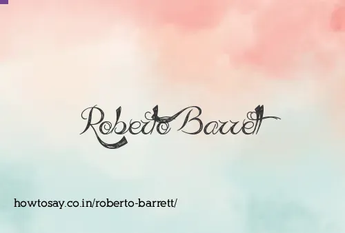 Roberto Barrett