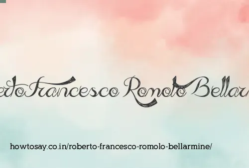 Roberto Francesco Romolo Bellarmine