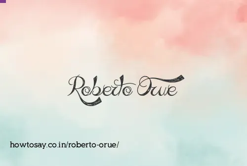Roberto Orue