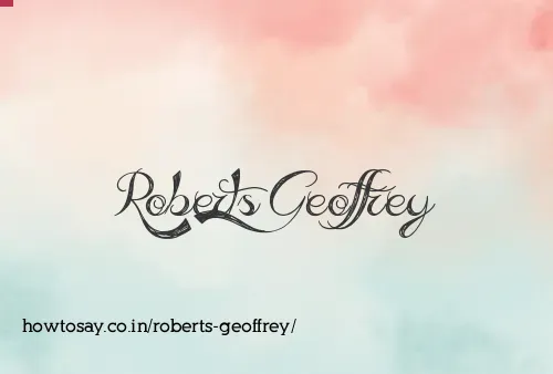 Roberts Geoffrey
