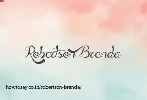Robertson Brenda