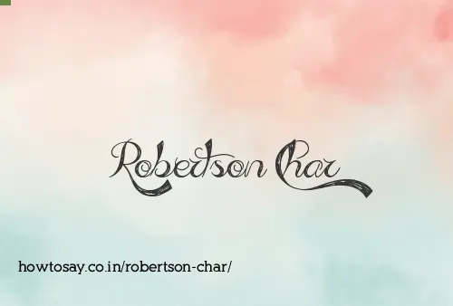 Robertson Char