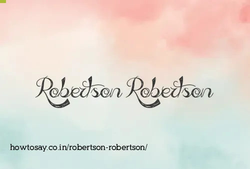 Robertson Robertson