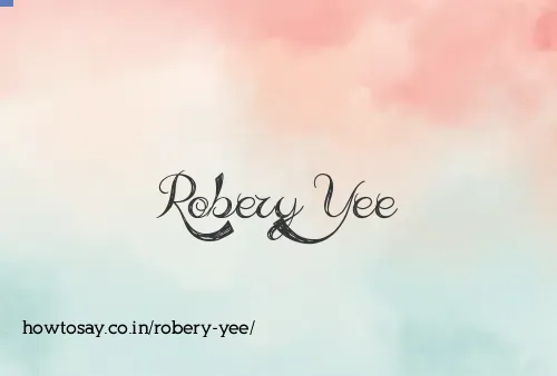 Robery Yee