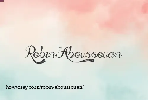 Robin Aboussouan