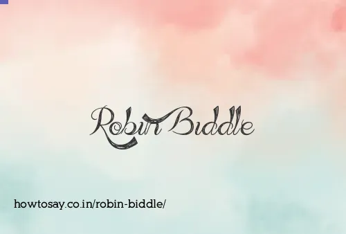 Robin Biddle