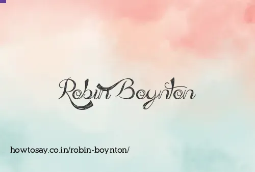 Robin Boynton