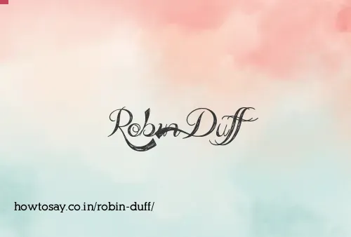 Robin Duff