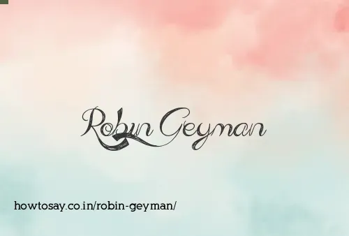 Robin Geyman